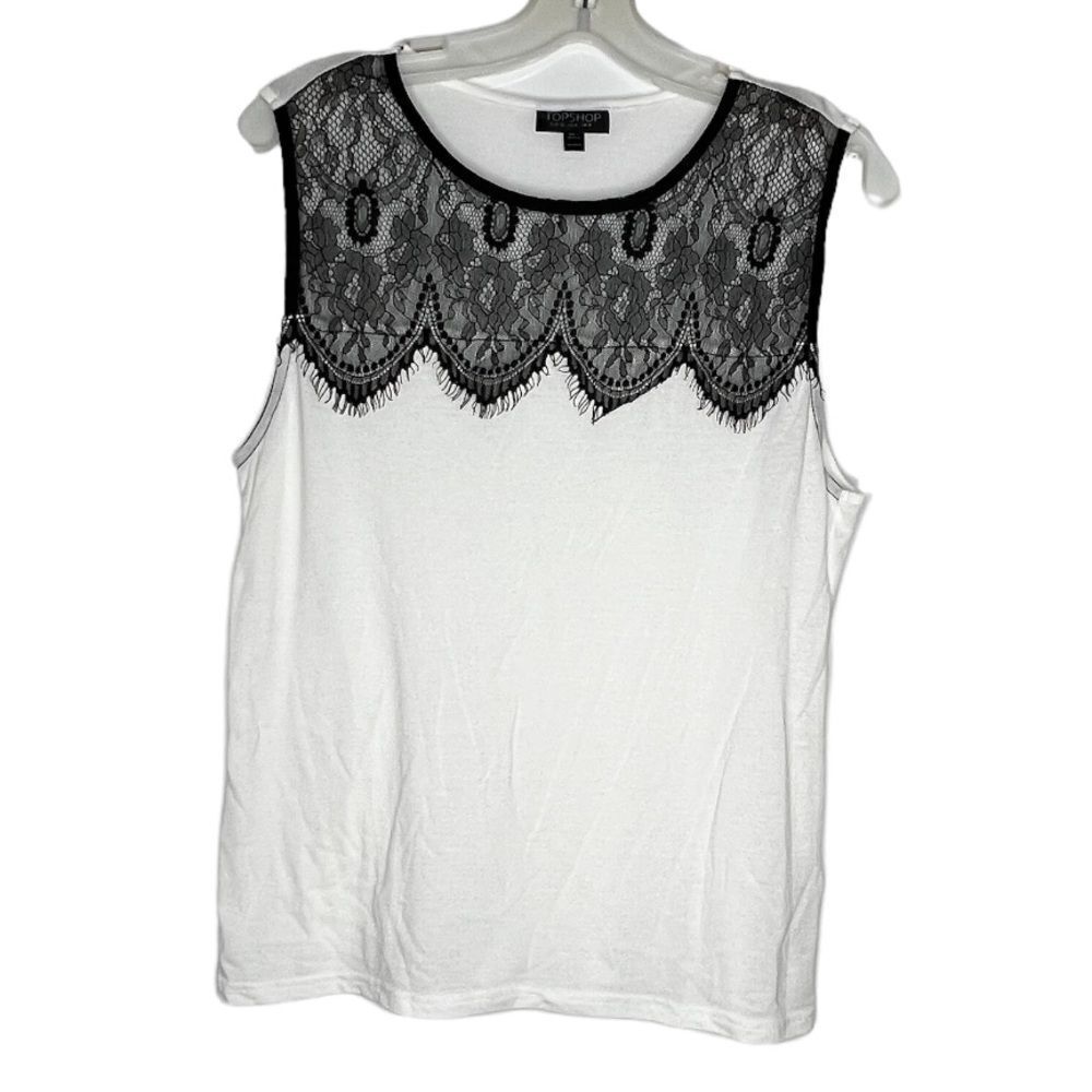 Topshop Lace Sweater Top